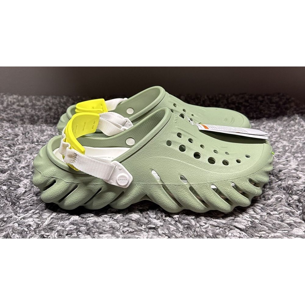 Crocs Echo Clogs Shoes Slides‎ Mens Size 10 Moss Green Casual Comfort Slip On